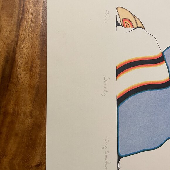 Terry Southwind Canadian Aboriginal Art Print Lot 2 Meditation Serenity - Picture 3 of 7